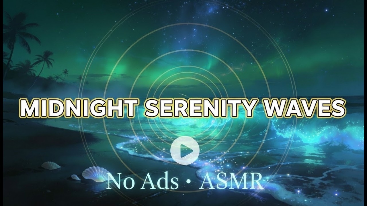 Bioluminescent Waves + Jellyfish – Viral Beach  (60 BPM) | 4K ASMR Sleep Magic 🌊✨
