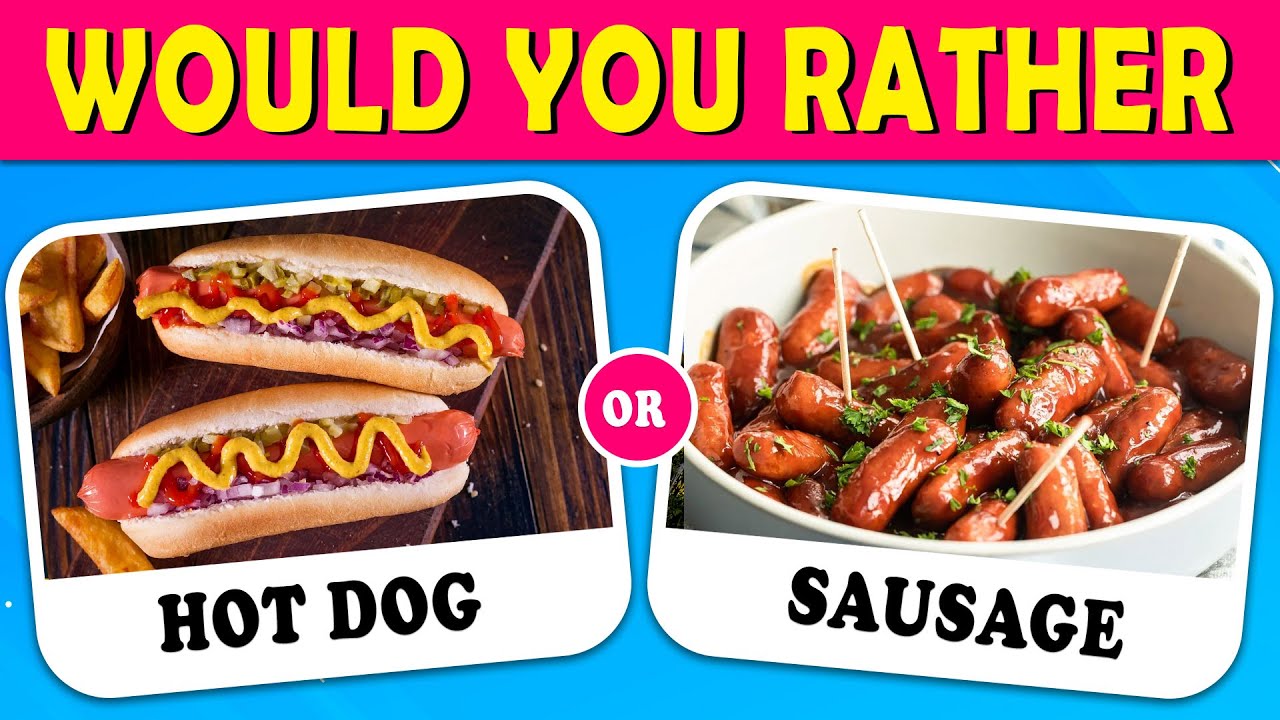 Would You Rather...? Junk Food & Snacks Edition  🎂 🍫 🍨