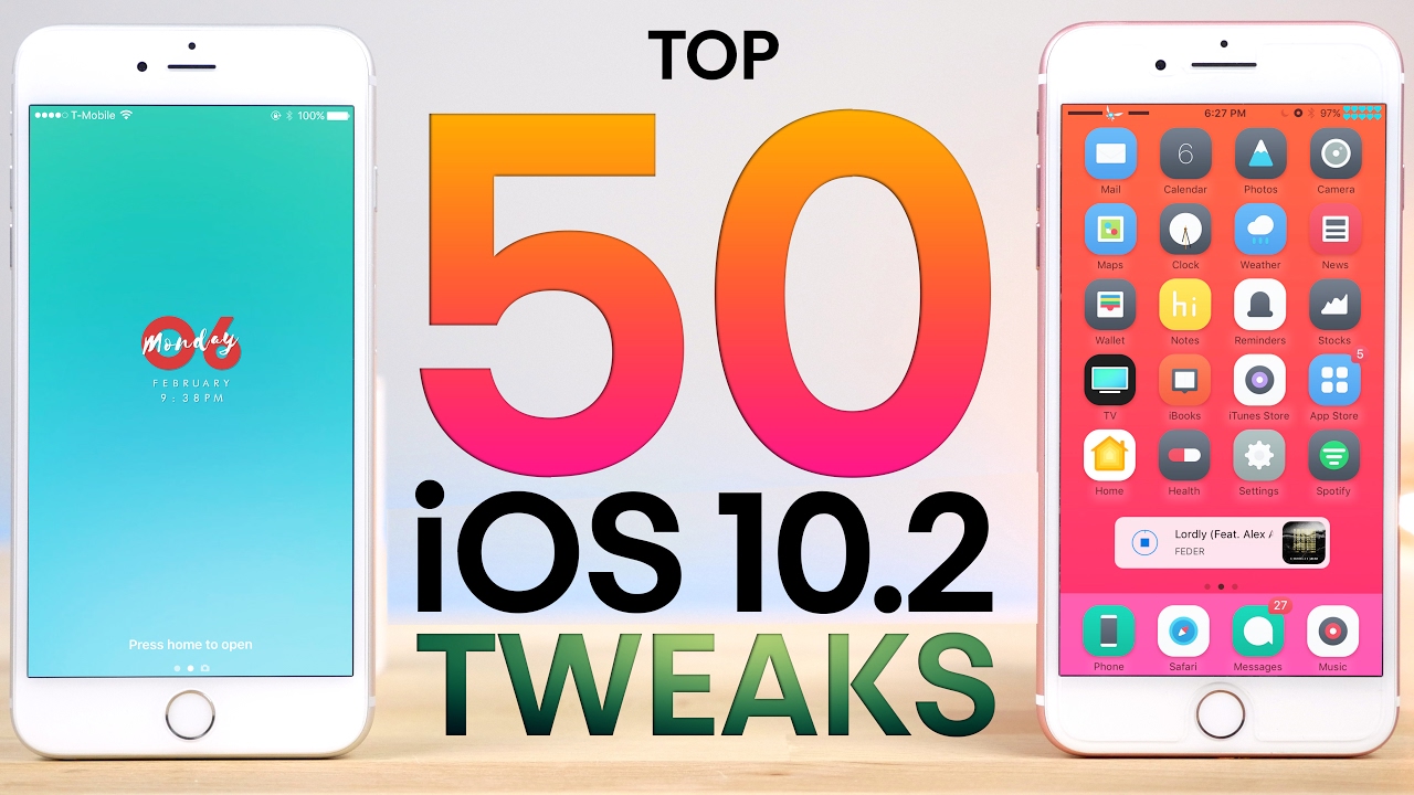 Top 50 iOS 10.2 Jailbreak Tweaks!
