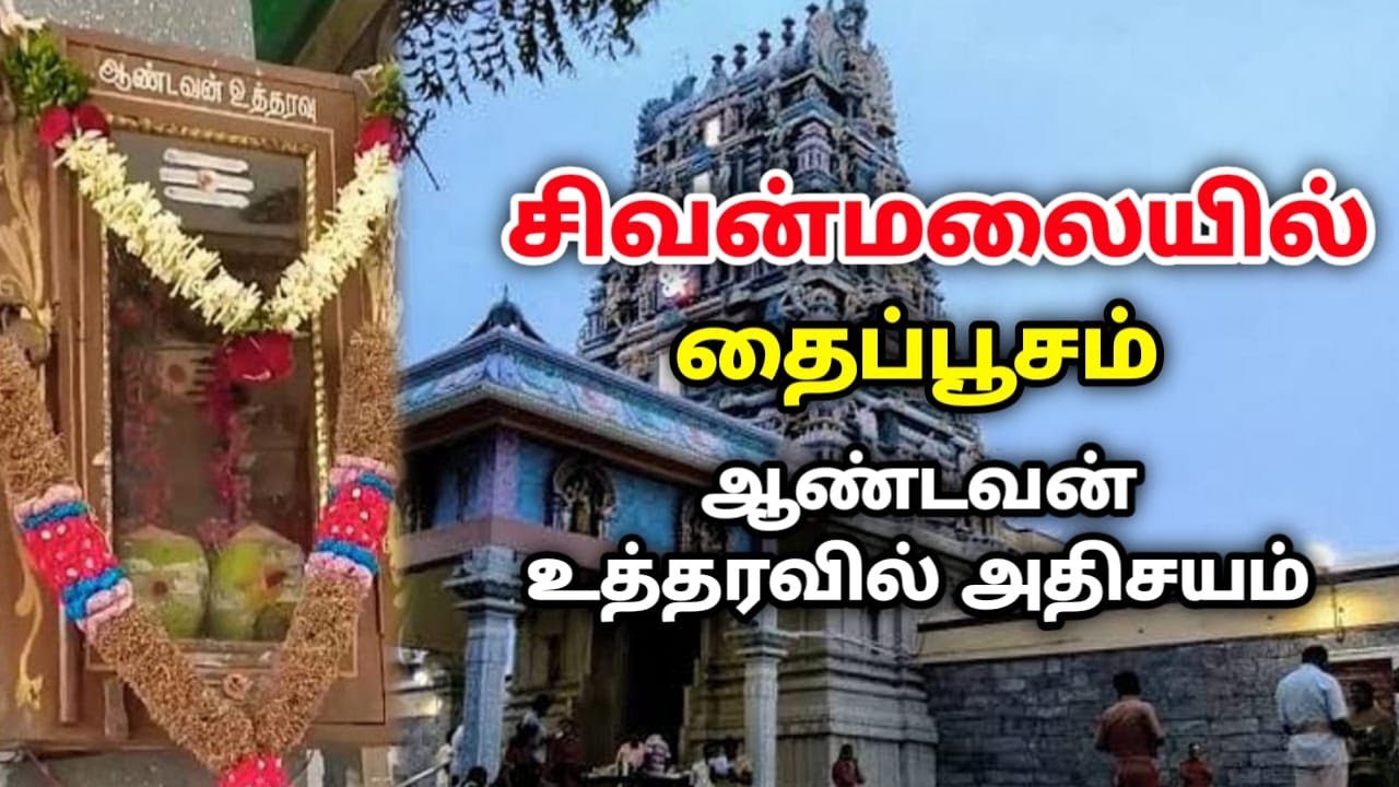 சிவன்மலையில் தைப்பூசம் ! ஆண்டவன் உத்தரவில் அதிசயம் ! sivanmalai thaipoosam ! loard murugan festivel