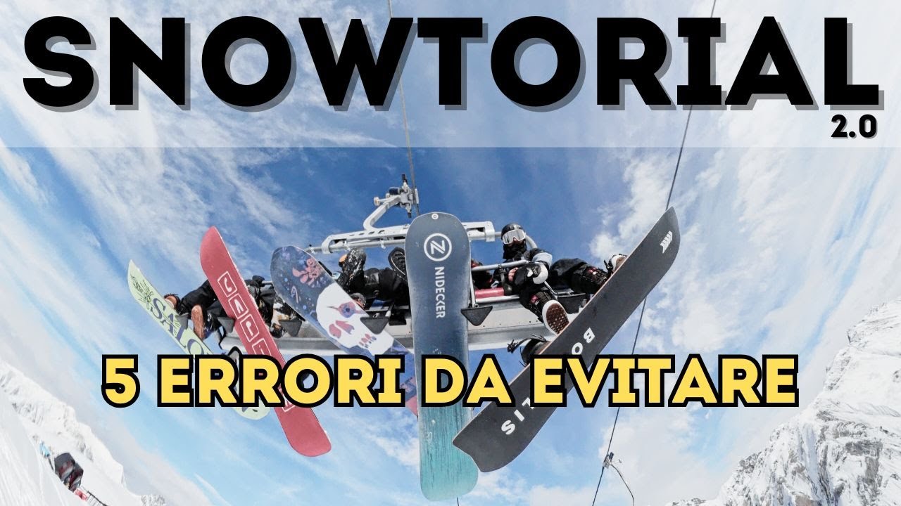 5 ERRORI COMUNI DA EVITARE IN SNOWBOARD 🏂 | Guida per Principianti