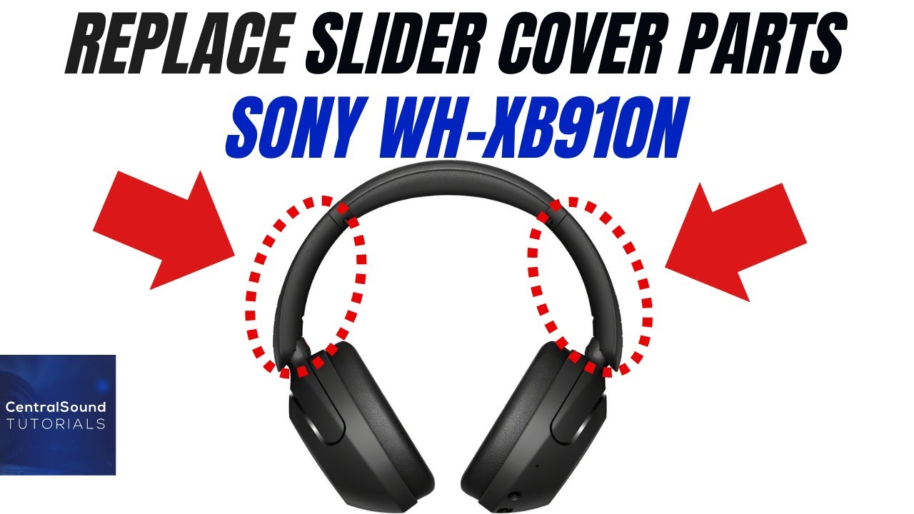 Как заменить боковые части слайдера оголовья наушников Sony WH-XB910N | Сломанные | Починка | Ремонт