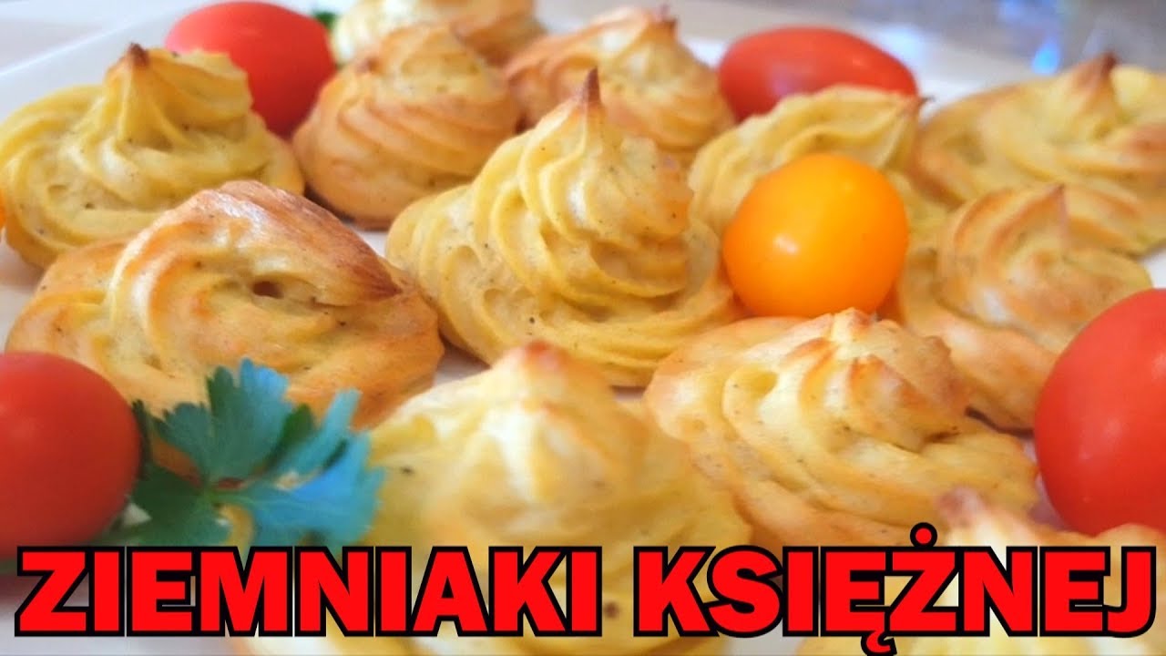 Pieczone ziemniaki - ziemniaki księżnej, rozetki, dufinki - łatwe i proste. DUCHESS POTATOES.