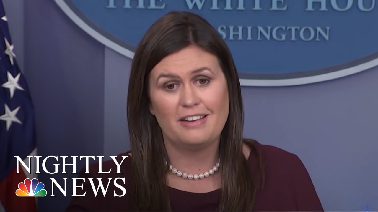 Sanders Says She &lsquo;Can&rsquo;t Guarantee&rsquo; There&rsquo;s No Tape Of Trump Using The &lsquo;N-Word&rsquo; | NBC Nightly News