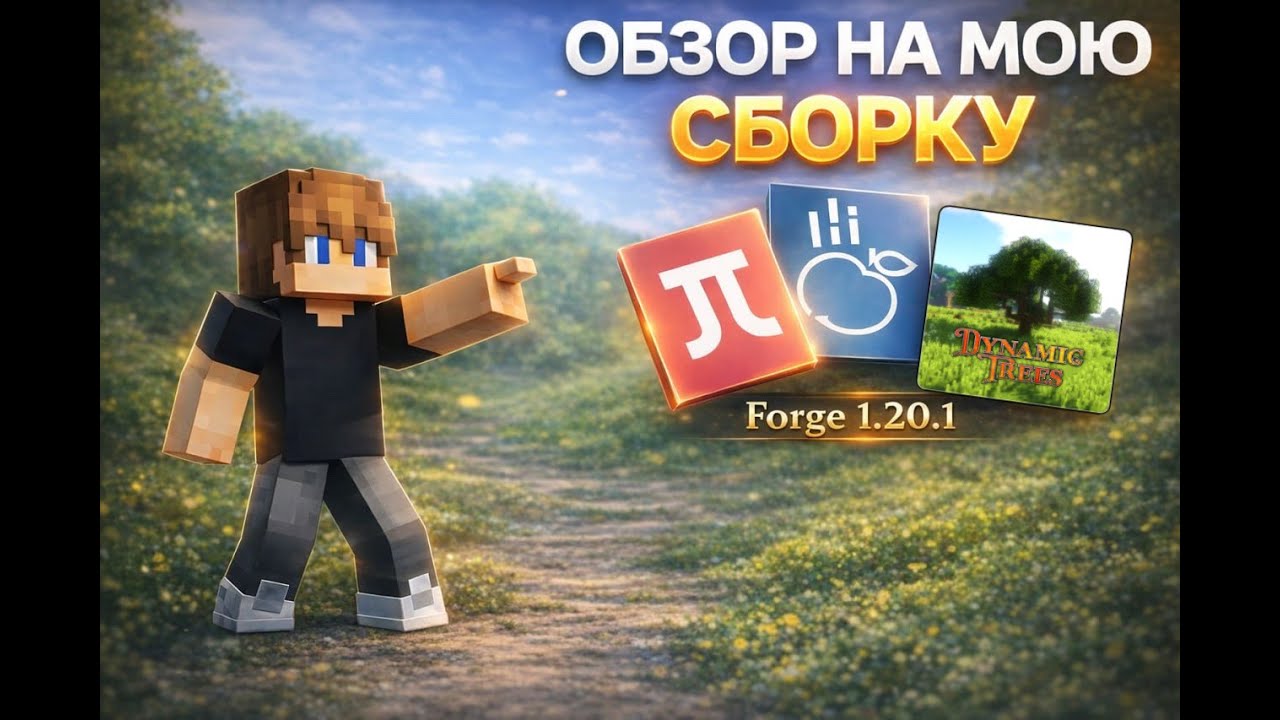 ОБЗОР НА РЕАЛИСТИЧНУЮ СБОРКУ В МАЙНКРАФТЕ  | MINECRAFT FORGE 1.20.1