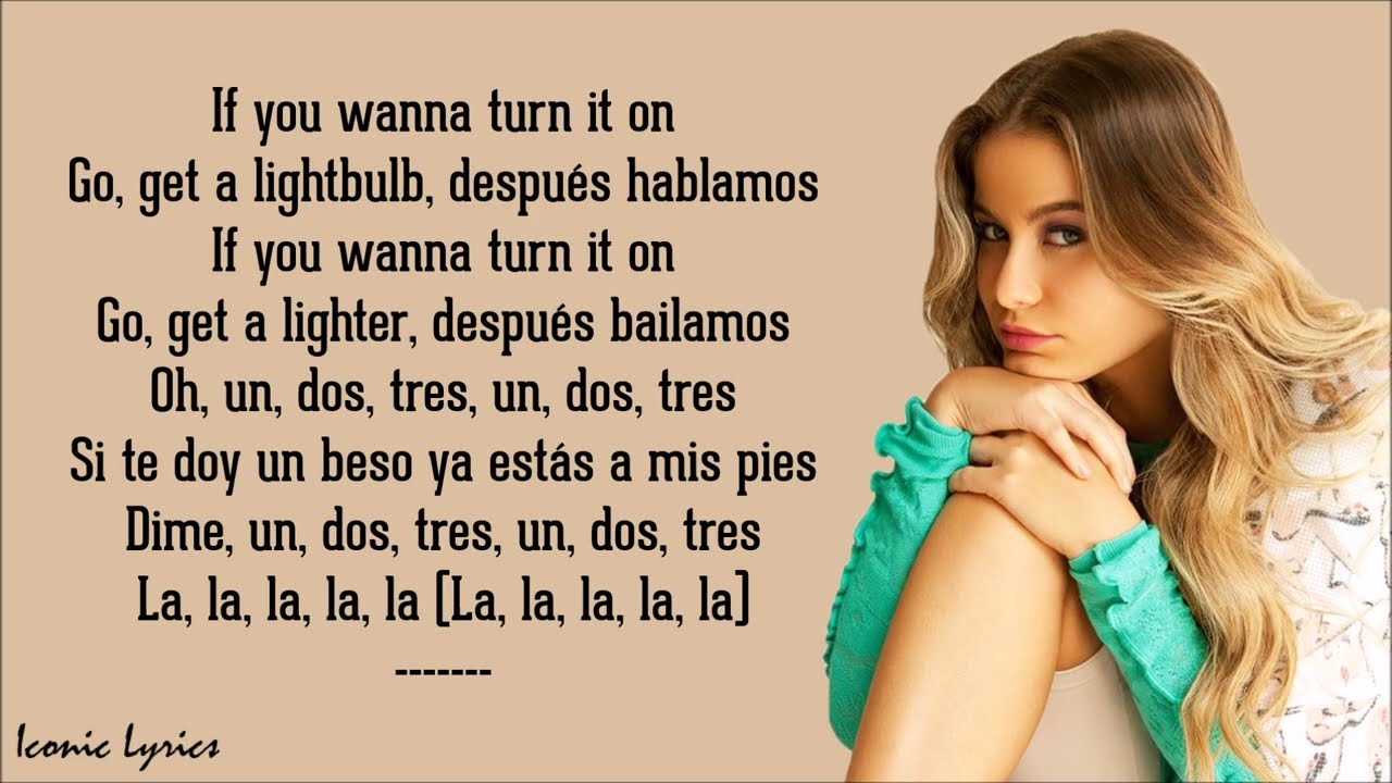 Sof&iacute;a Reyes - 1, 2 ,3 (Lyrics) Ft. De La Ghetto & Jason Derulo