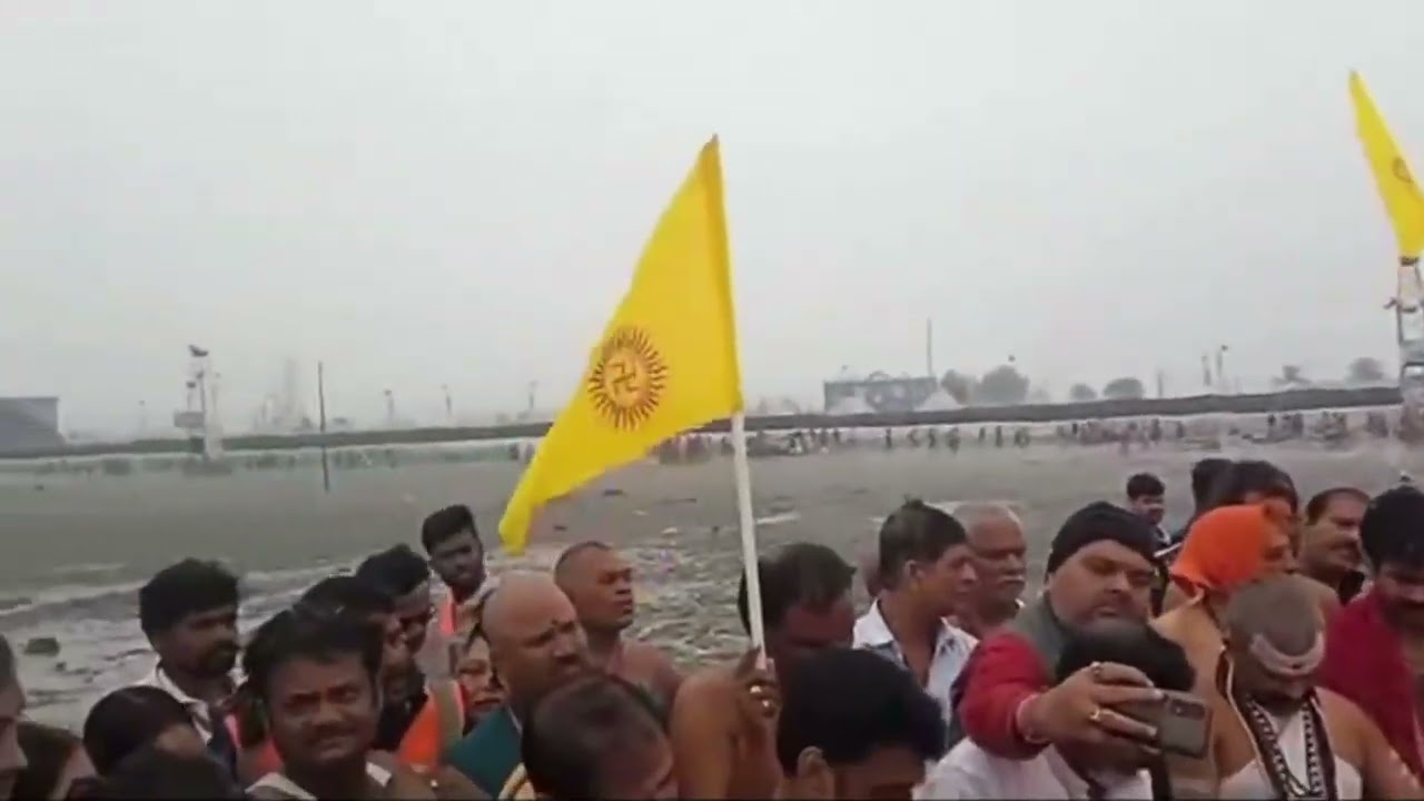 पूज्य गुरुदेव जगतगुरू शंकराचार्य भगवान गंगा सागर तीर्थ प्रवास 