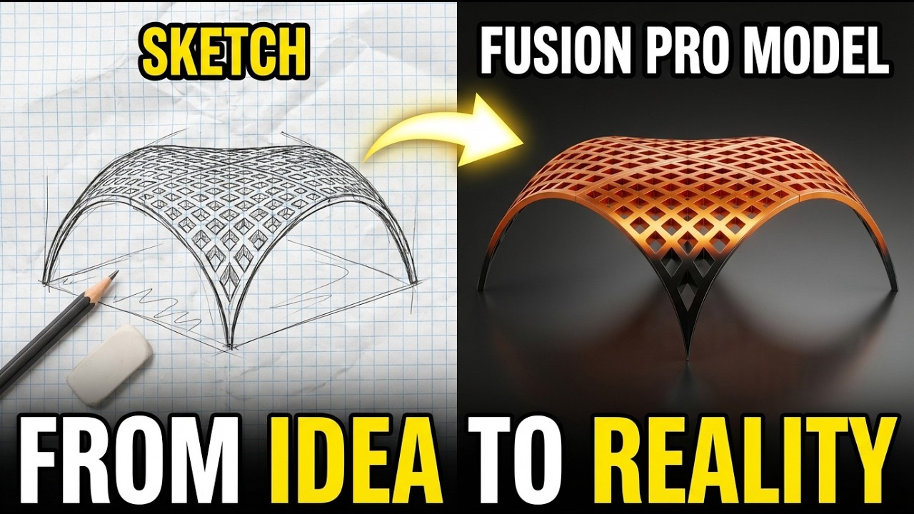 Серия практических упражнений по Fusion 360 Surface – Упражнение №3