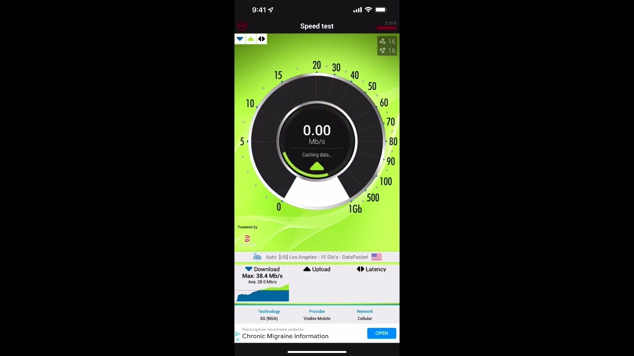 Visible Speed Test