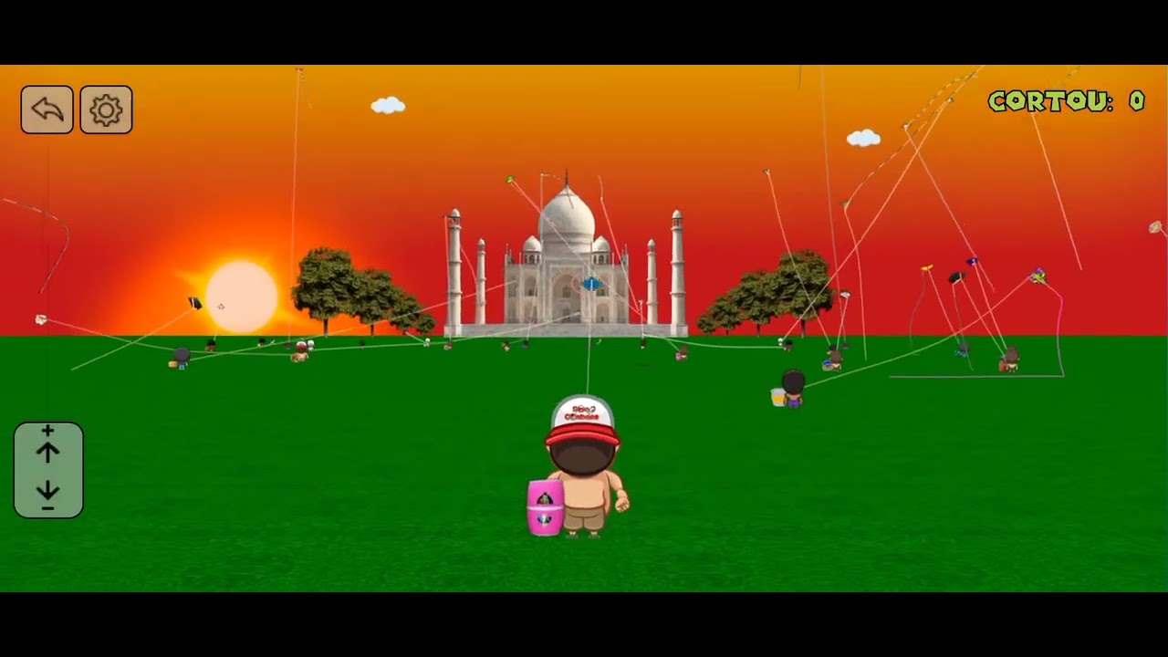 Playing pipa combate 