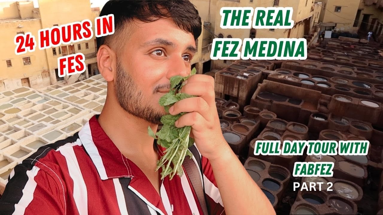 How to spend a day in Fes Morocco part 2 | fes tanneries and street food | solo travel guide