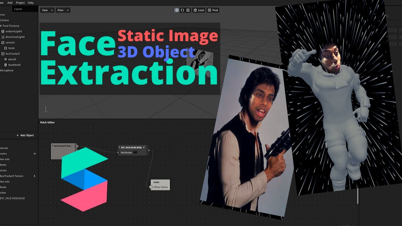 Spark AR - Face Extraction Part II | Imagen estática & objeto 3d