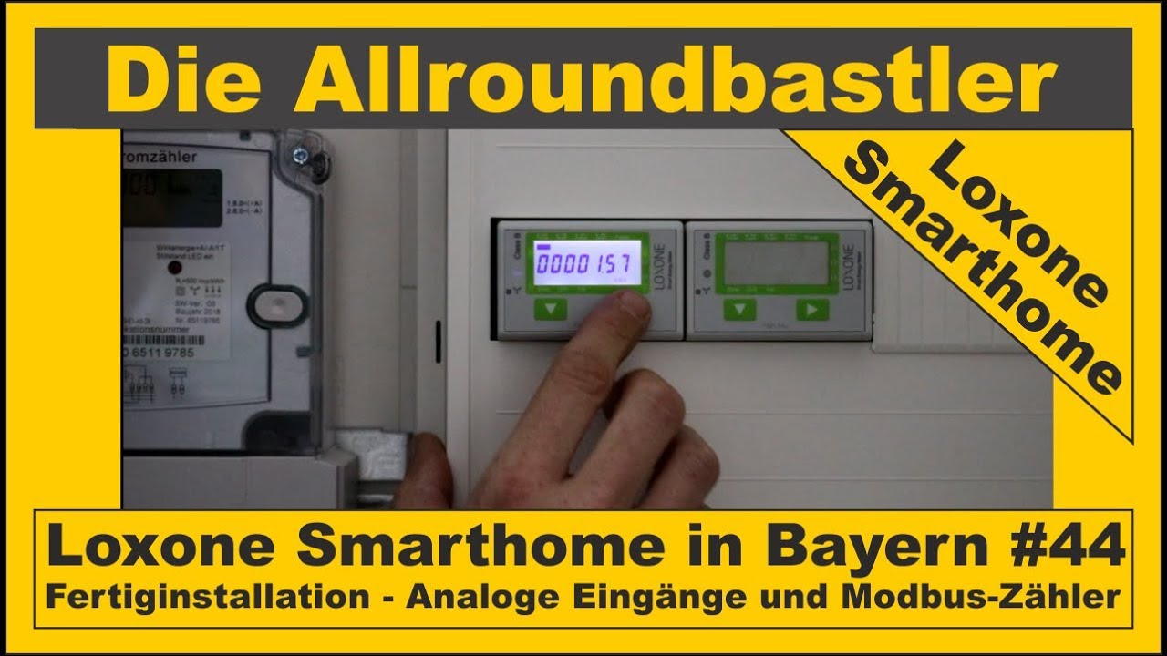 Loxone Smarthome - Fertiginstallation in Bayern #44 - Analoge Eingänge und Modbus-Zähler