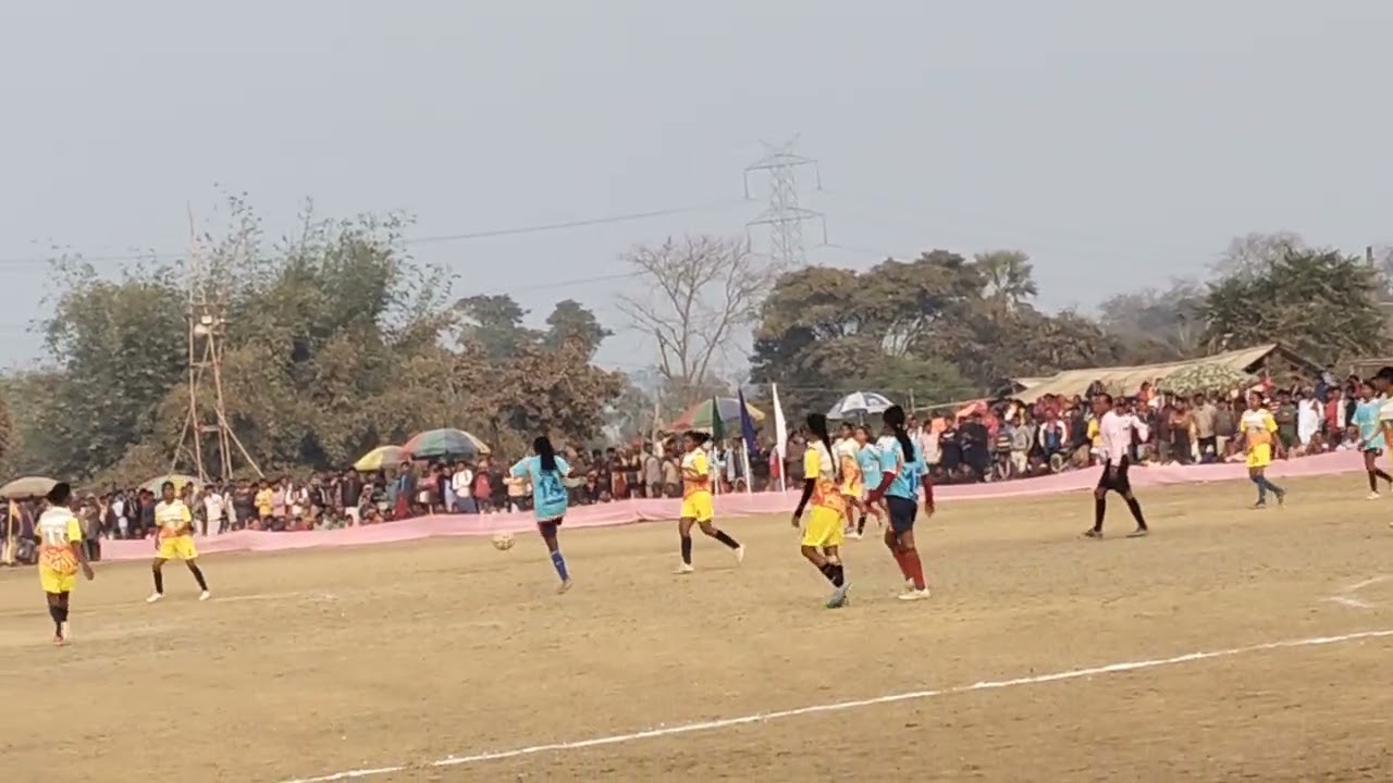 Ladkiyon ka match kalyanchowk vs godda at dhatapara football ground #footballgame 