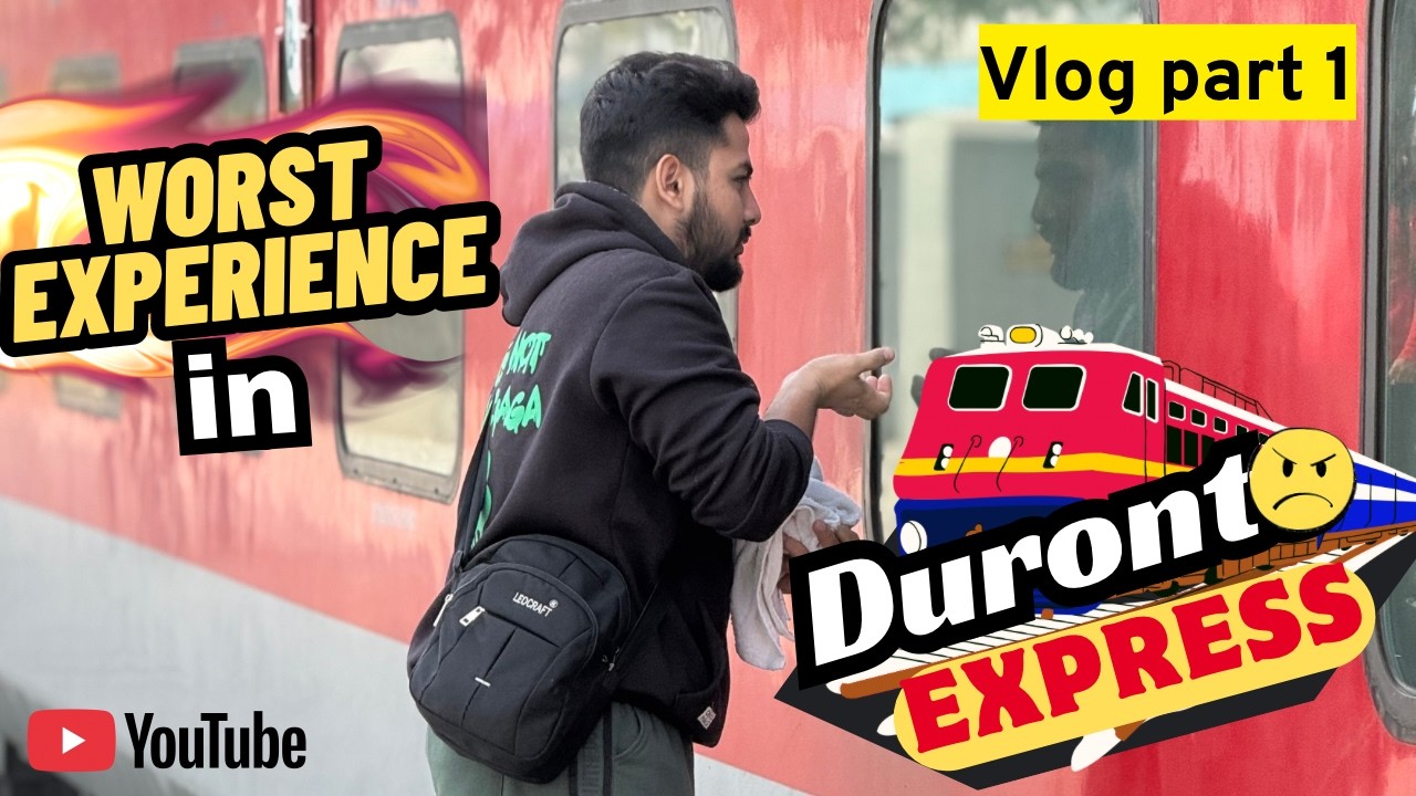 Travelling in duronto express worst experience | leaving kolkata vlog | New year vlog |