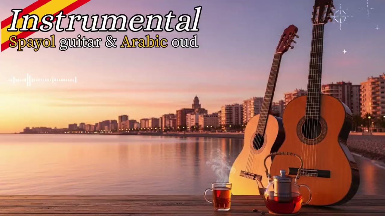 Flamenco Guitar Oud Fusion Music – 4K Desert Sunset Relaxation Instrumental