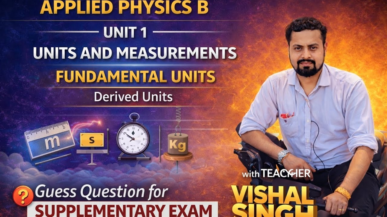 Applied Physics B Unit-1 | Must Watch for Feb 2026 Exam Guess Question Alert ⚠️