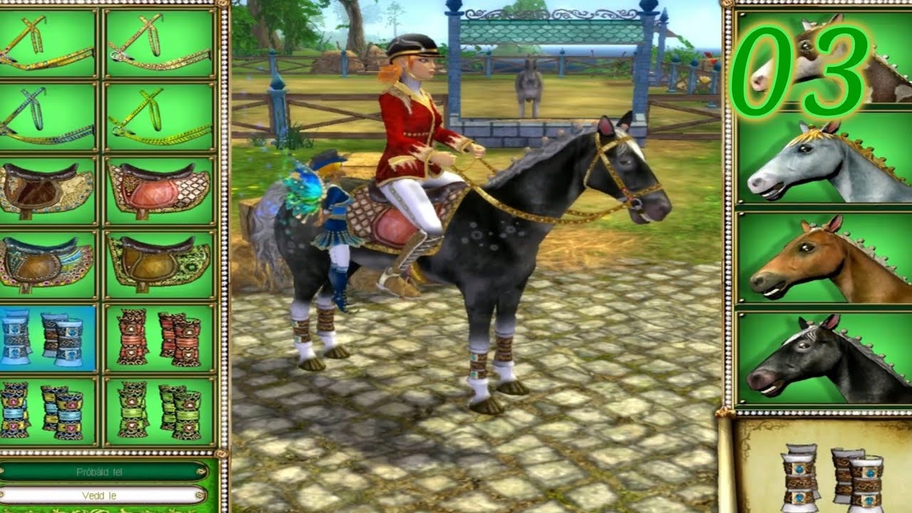 The Adventures of Princess: Royal Tournament - Gameplay in Hungarian (Horse Game) Part 3
