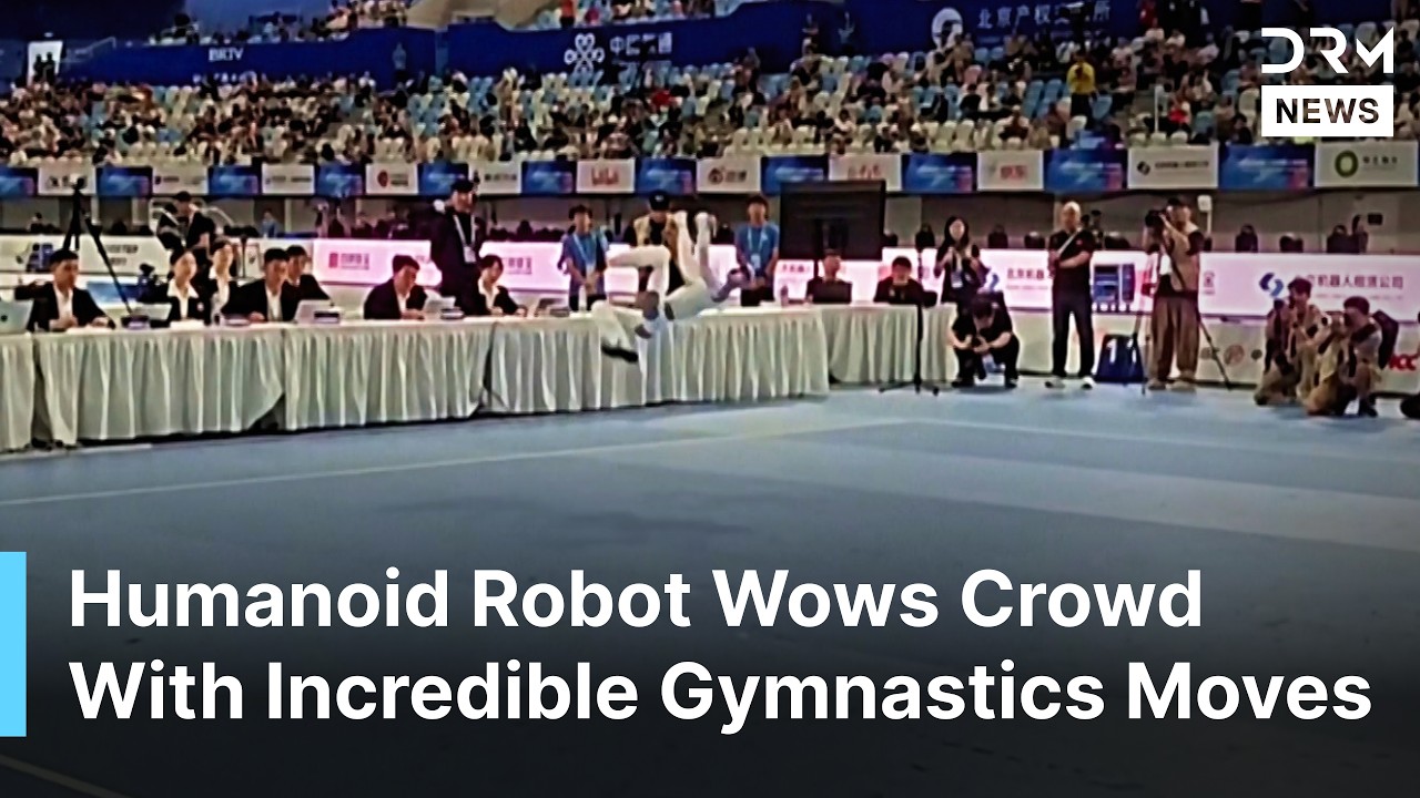 Humanoid Robot Stuns Crowd With 360-Degree Butterfly Kick at Robot Games in Beijing | AI1N