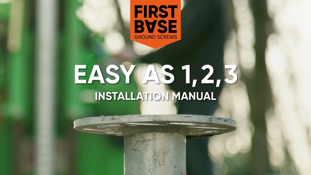 Ground Screw Installation manual - Easy as 1 2 3