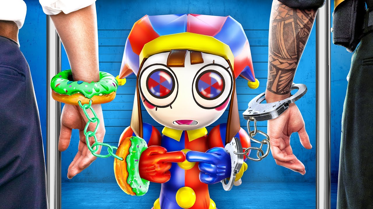 İnanılmaz Dijital Sirk'ten Pomni Hapishanede! İYİ POLİS VS KÖTÜ POLİS! Sporcu vs İnek!