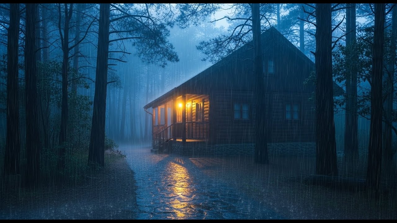 Gentle Night Rain 🌧️_Relaxing Rain Sounds for Deep Sleep, Insomnia Relief & Stress Reduction - ASMR
