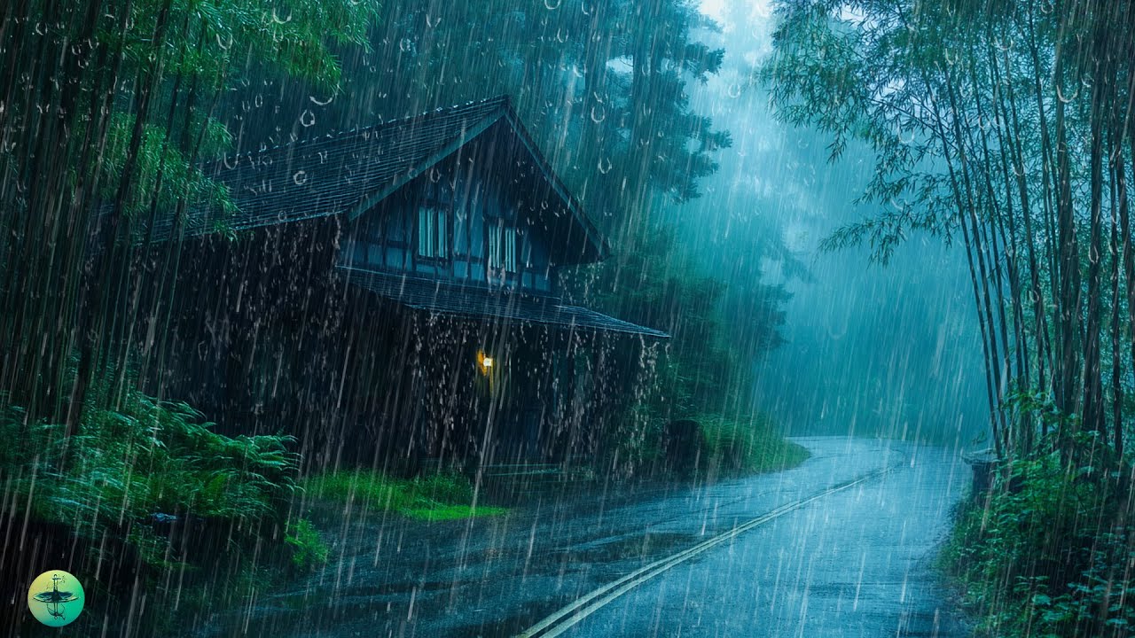 Barulho de Chuva Forte e Muito Trov&atilde;o para Dormir e Al&iacute;vio do Estresse - Chuva na Floresta Tropical
