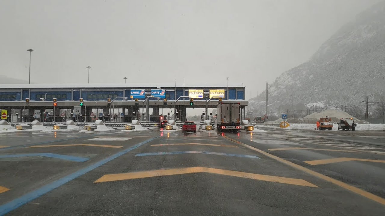 Autostrada del Frejus (A32)(B. di Salbertrand) - (U. Bardonecchia) 🌬❄ (4k)(Torino)(Piemonte)(Italia)