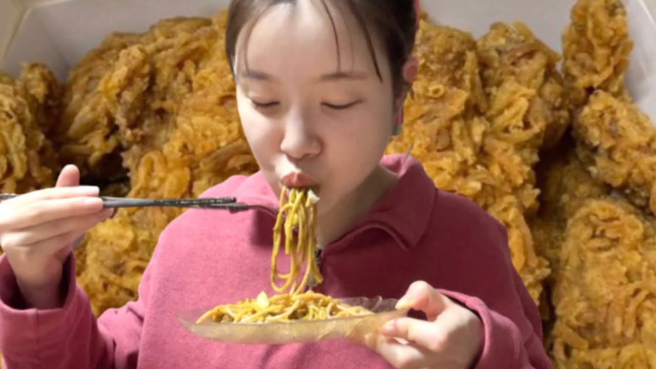 하염없이 먹었어