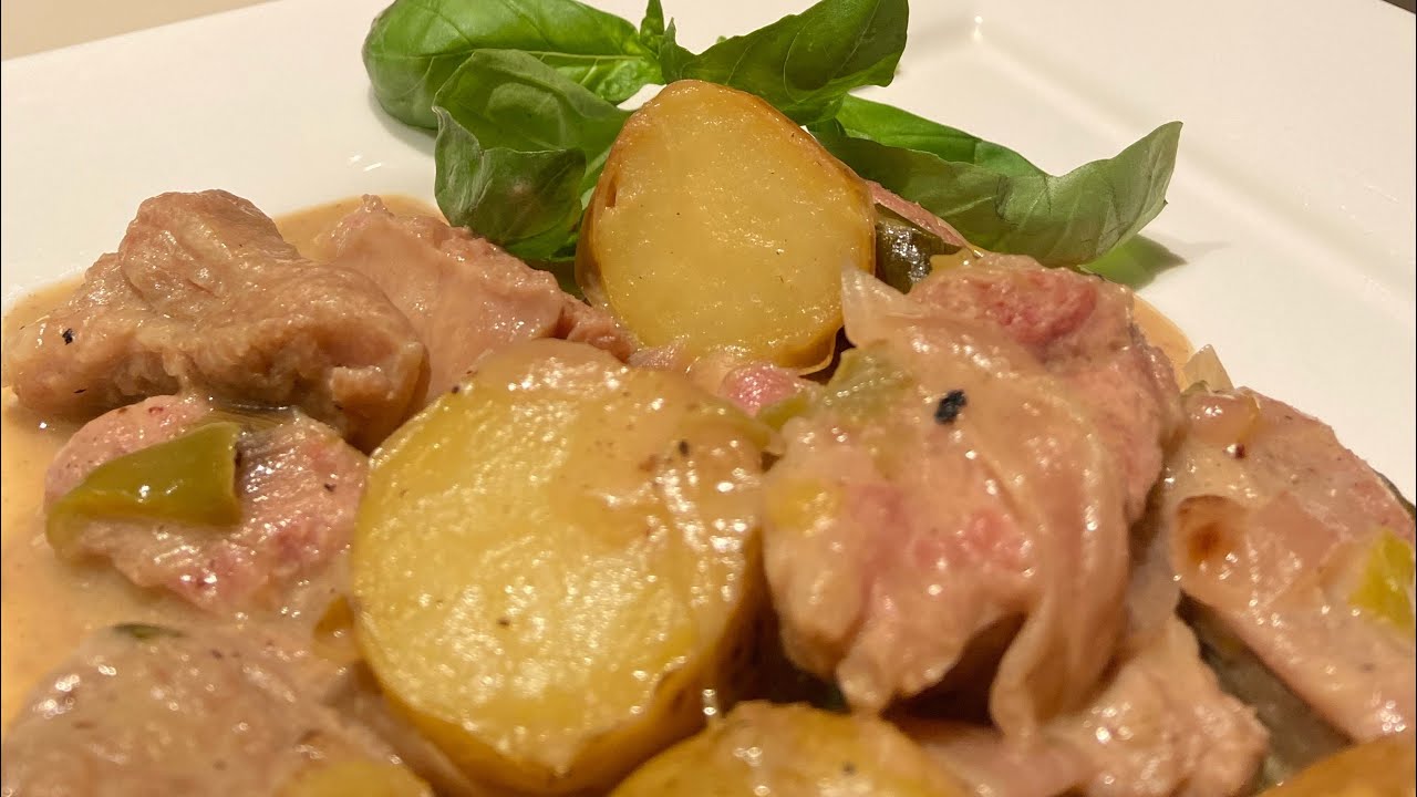 Mollejas al verdeo con papines