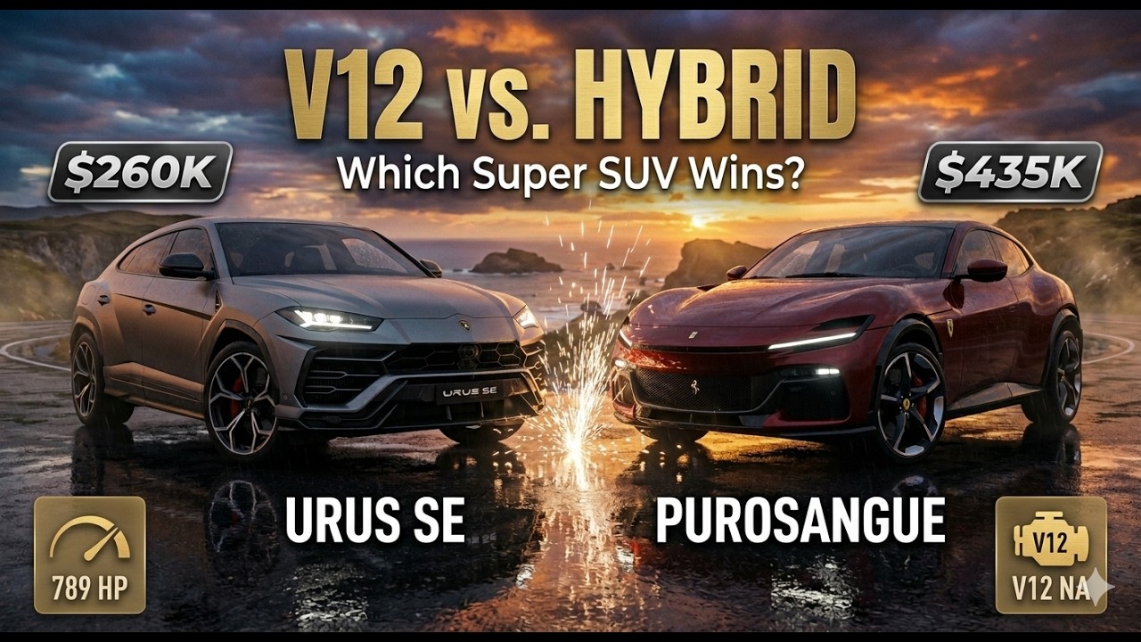 The World&rsquo;s Fastest SUV: Lamborghini Urus SE vs. Ferrari Purosangue!
