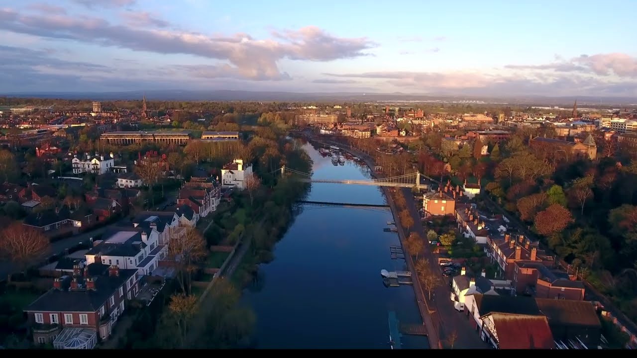 The River Dee Chester, Amazing Drone Footage