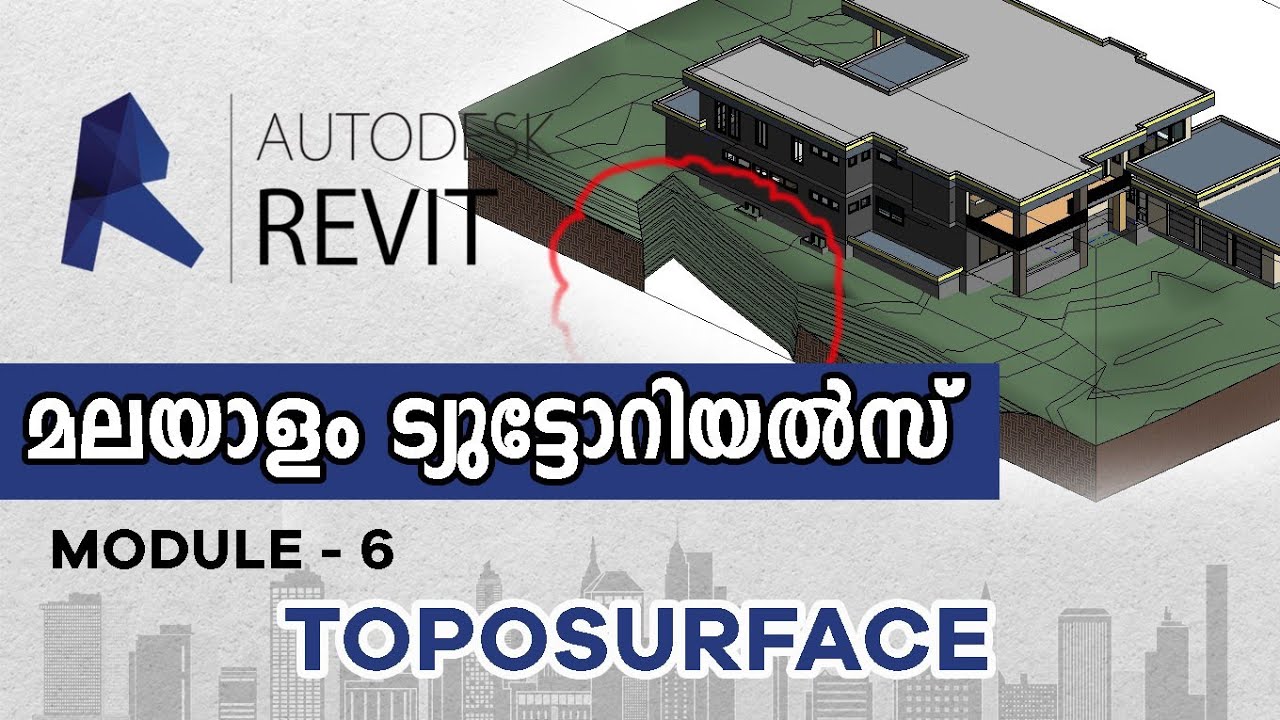 34. Toposurface In Revit 2020 | Revit Architecture Malayalam Tutorials
