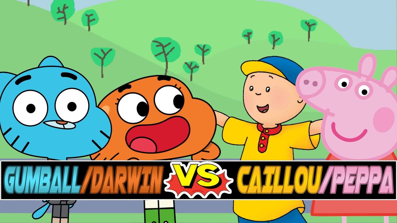 M.U.G.E.N. Battles | Gumball/Darwin vs Caillou/Peppa Pig