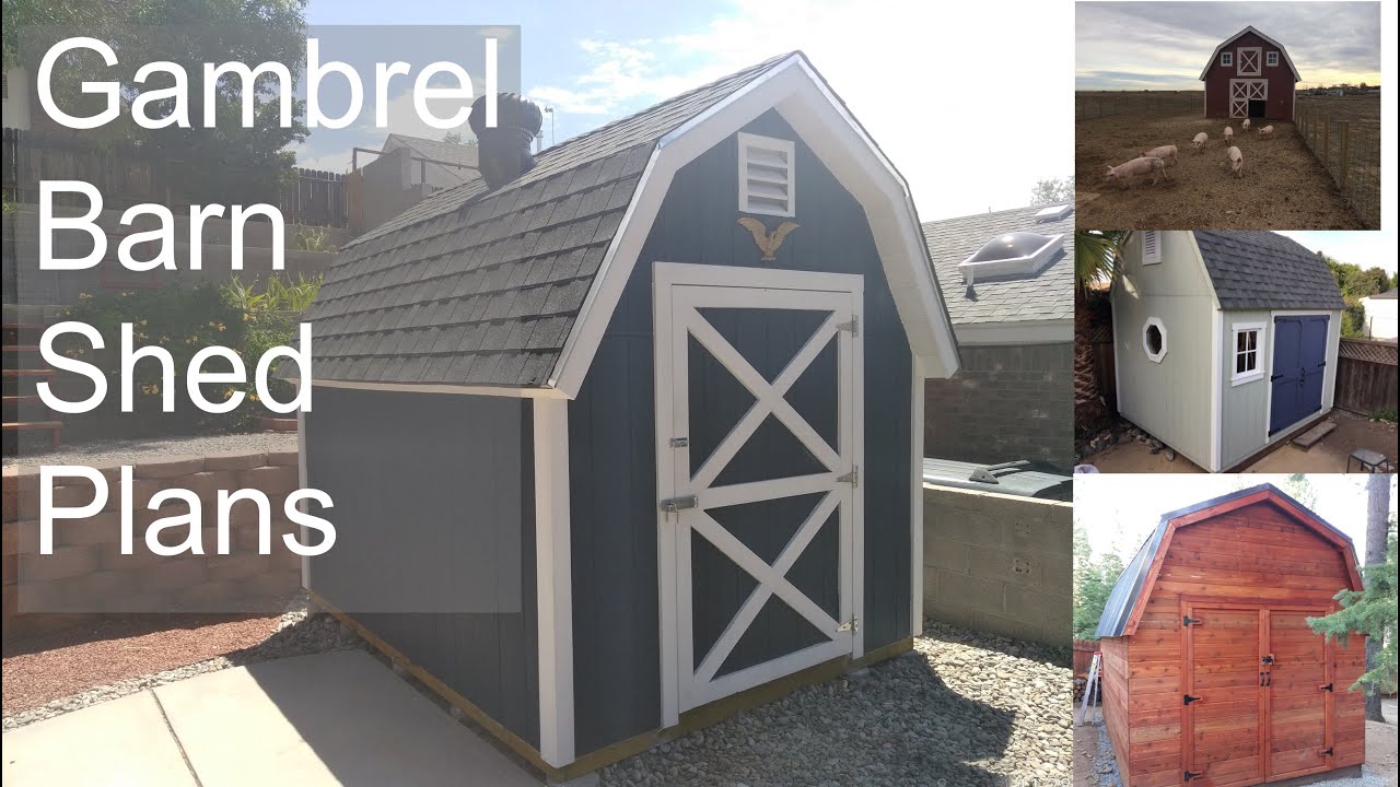 Gambrel Shed Plans - Designed by iCreatables Shed