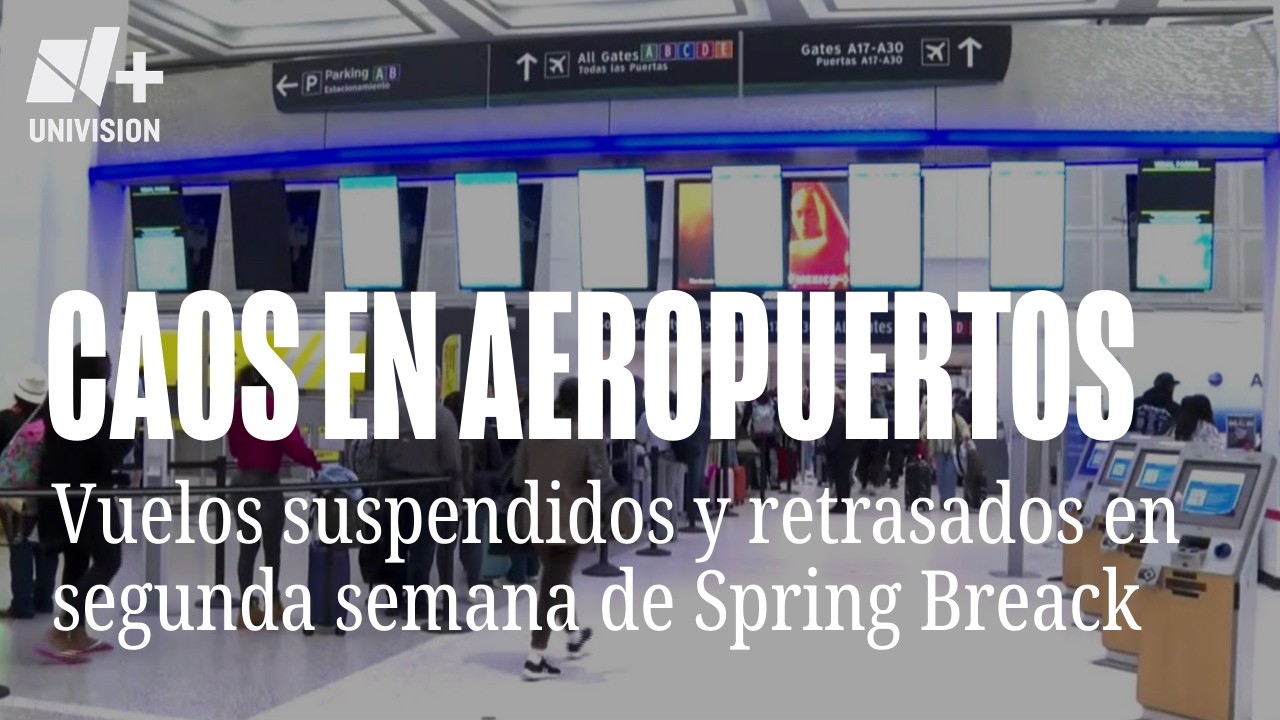 Caos en Houston: Vuelos cancelados y filas interminables en Spring Break