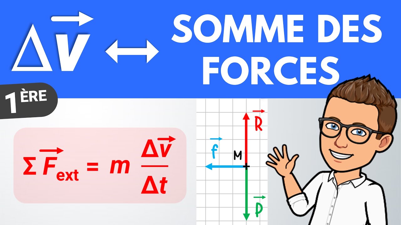 Vecteur variation de vitesse et somme des forces | 1ère | Physique