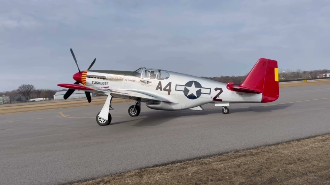 The Historic P-51 Mustang Tuskegee Airmen Stopped by Fleming Field