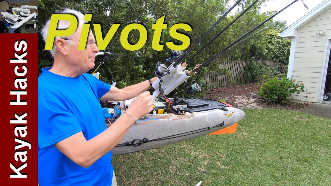 DIY Kayak Fishing Rod Holder - Horizontal & Pivots!