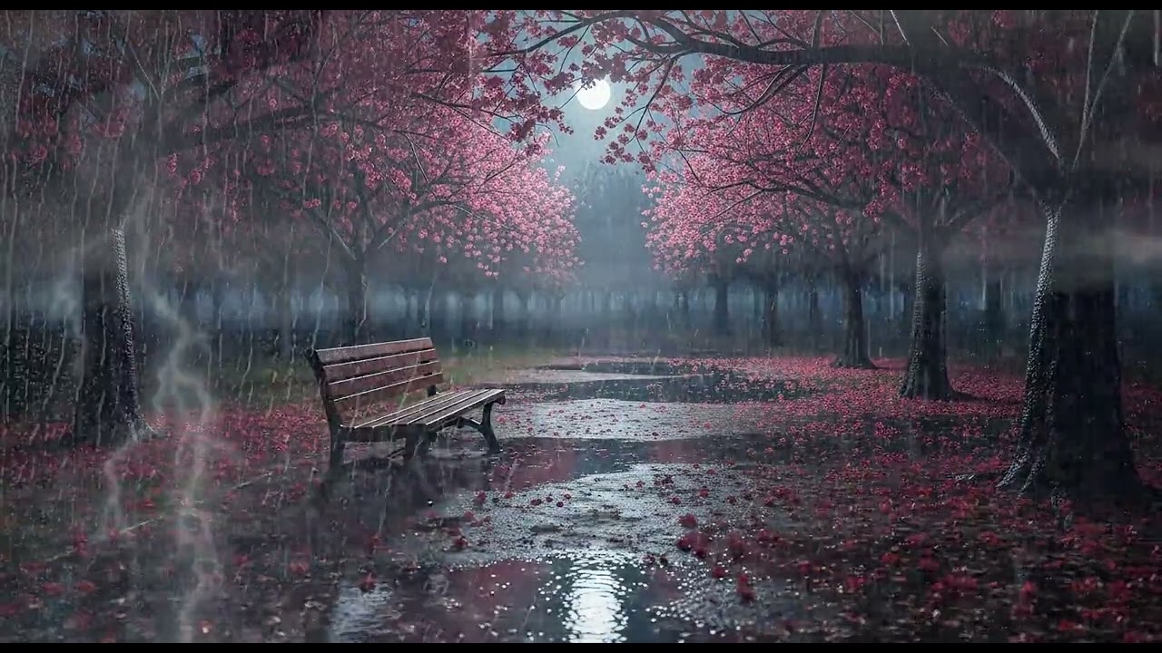 Deep Relaxation with Continuous Rain & Thunder for Relaxing