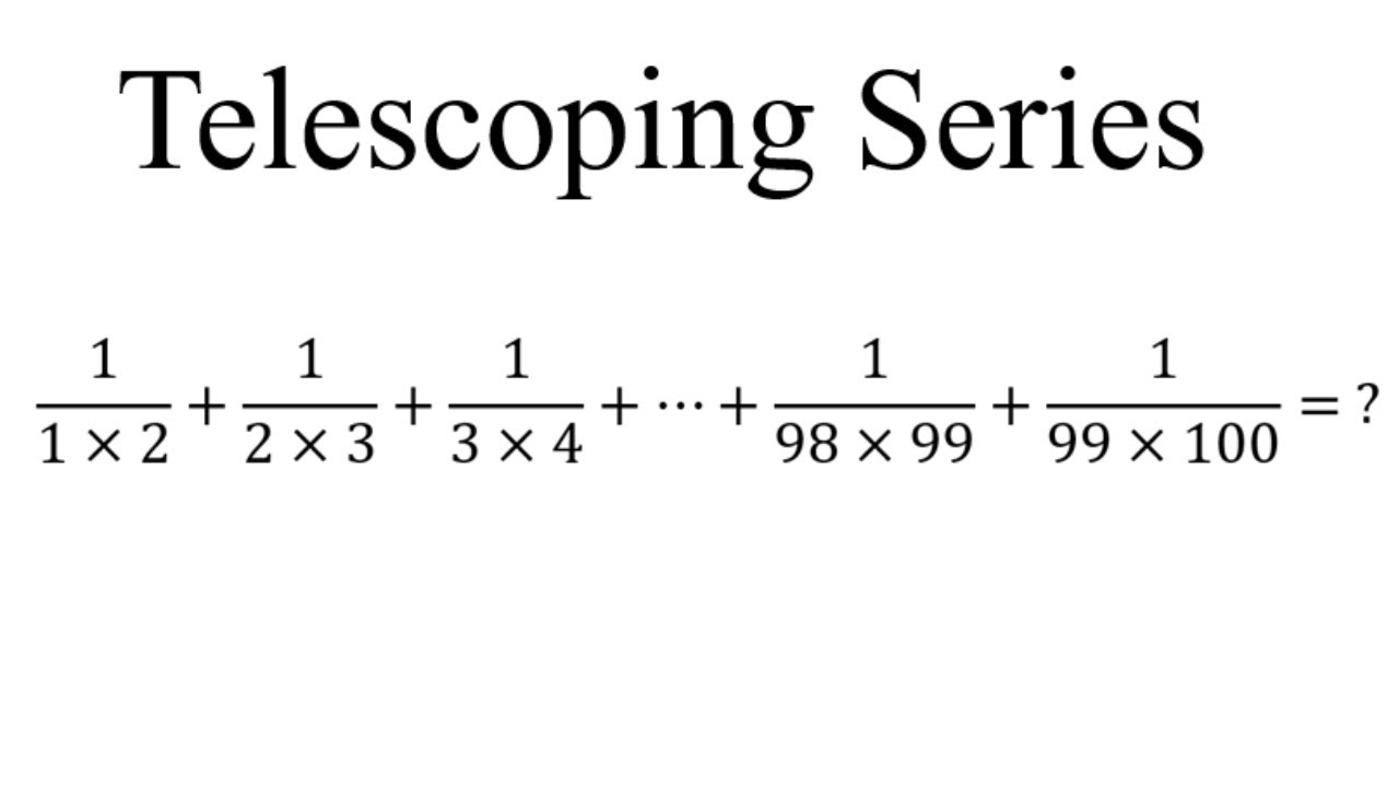 Telescoping Series | Evaluate The Expression