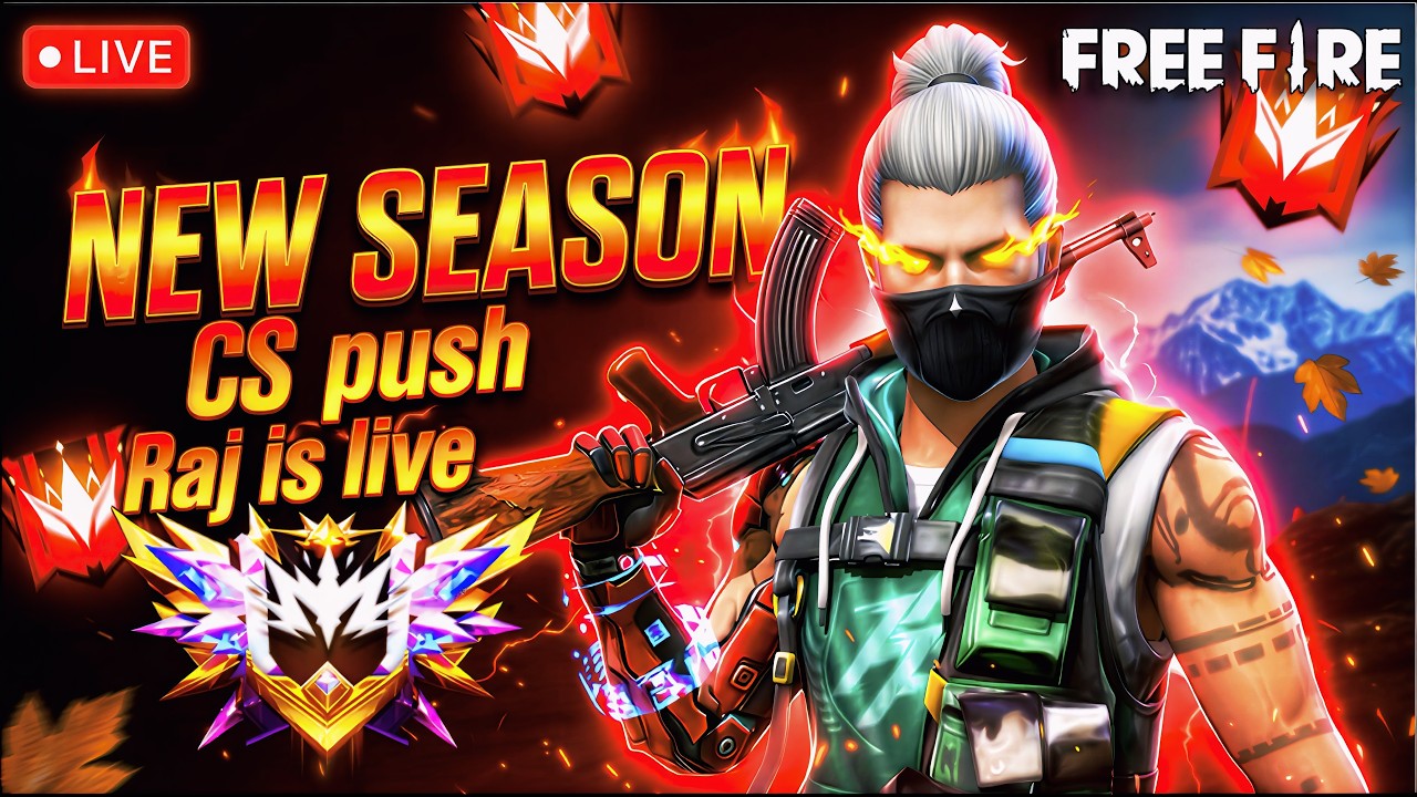 🔴 Live Now – Free Fire  Rank Push | RAJ IS Live!