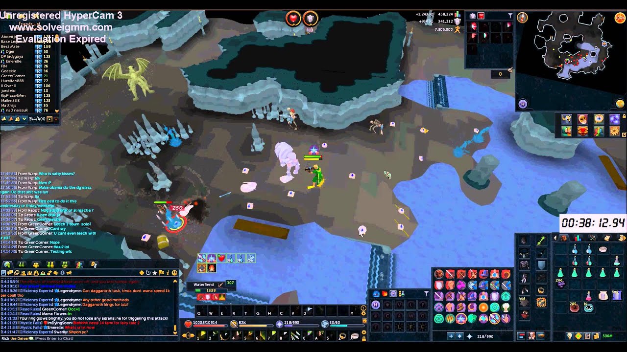 augmented black salamander lvl 1-10 at waterfiends