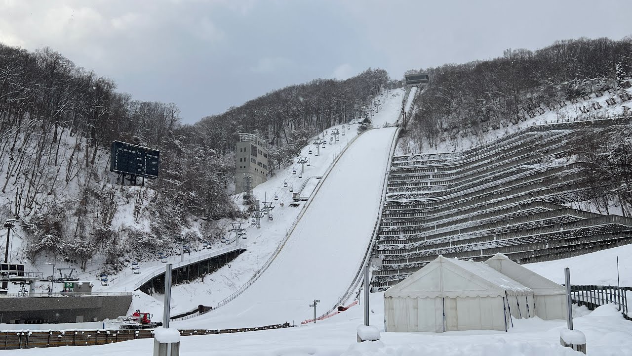 Riding Sapporo Olympic track