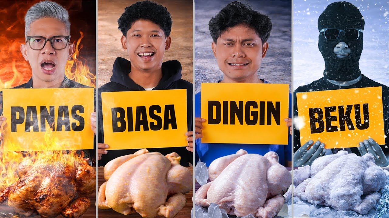 MAKAN MAKANAN PANAS, BIASA, DINGIN, BEKU!!