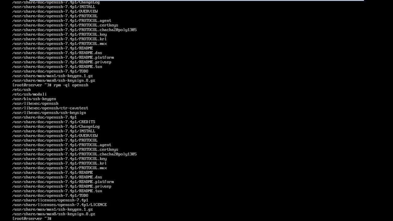 rpm command in linx (redhat7/centos7)