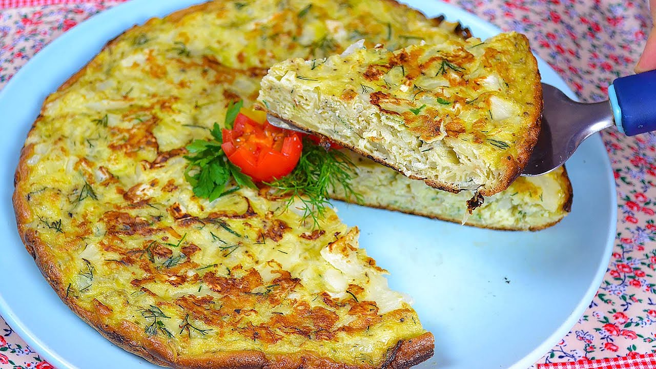 Заливной ПИРОГ С КАПУСТОЙ на СКОВОРОДЕ !  Супер быстрый капустный пирог.