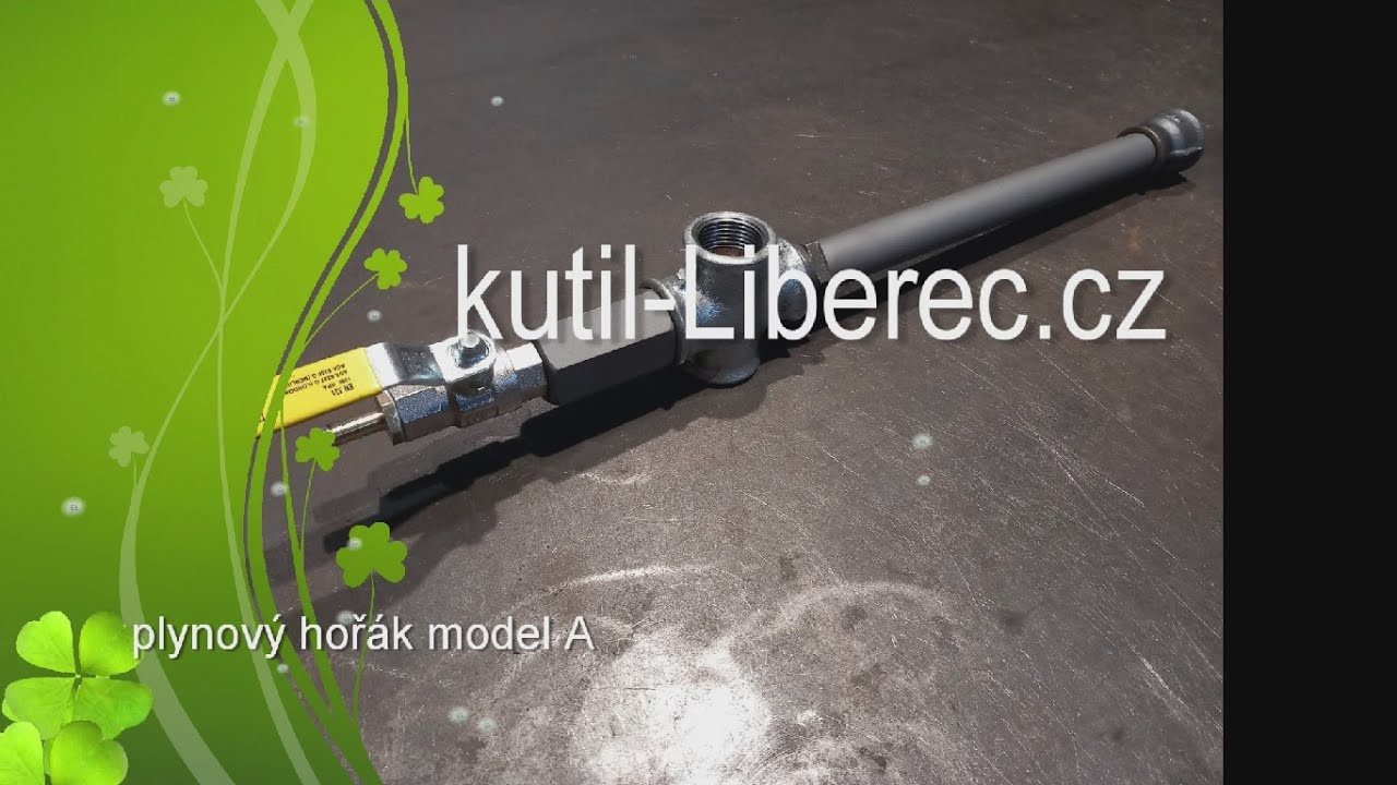 plynový hořák model A do plynové kovářské výhně nebo tavící pece
