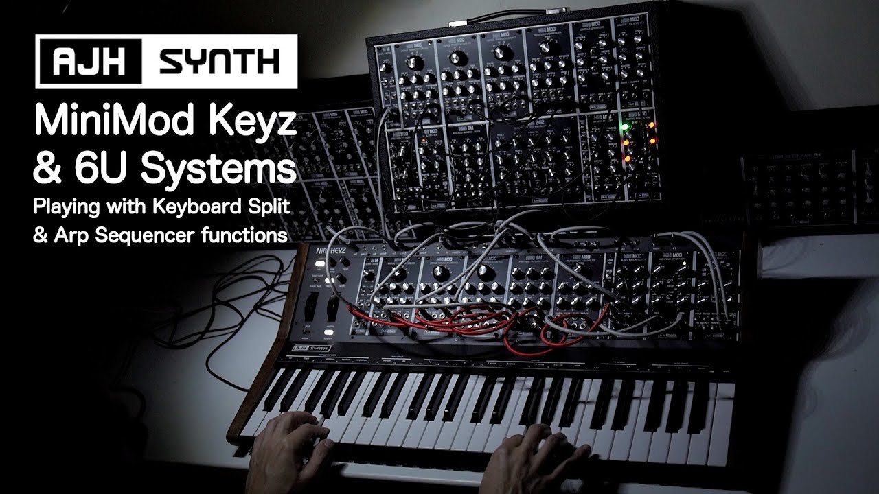 MiniMod Keyz & 6U Full System - Keyboard Split & Arpeggiator Sequencer mode melodic performance