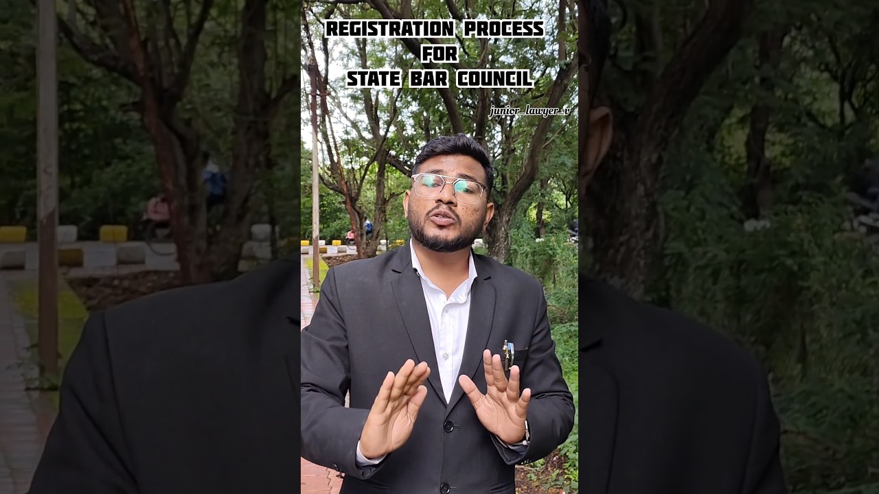 Registration Process for STATE BAR COUNCIL #advocate #lawyer #education #law #information